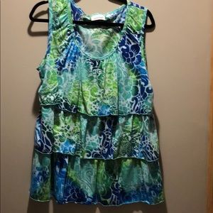 Good condition tiered tank top